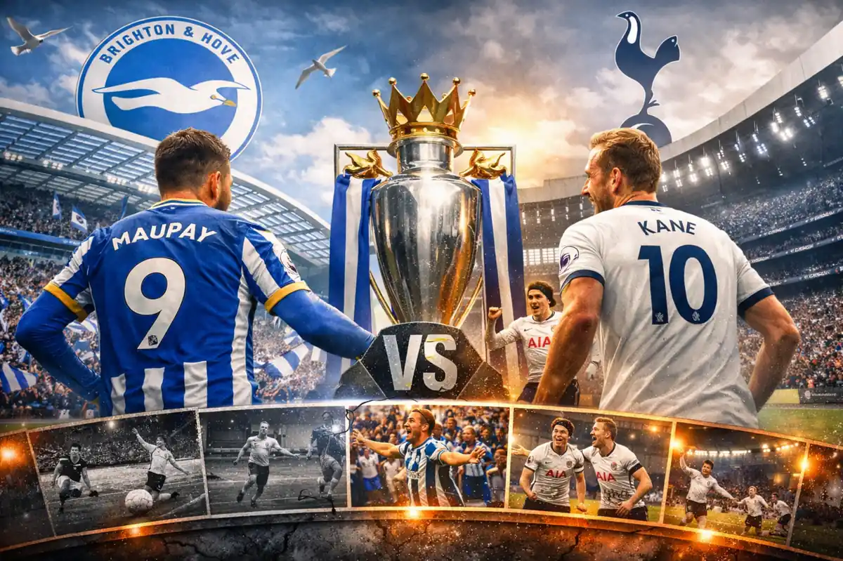 Brighton & Hove Albion F.C. vs Tottenham Timeline