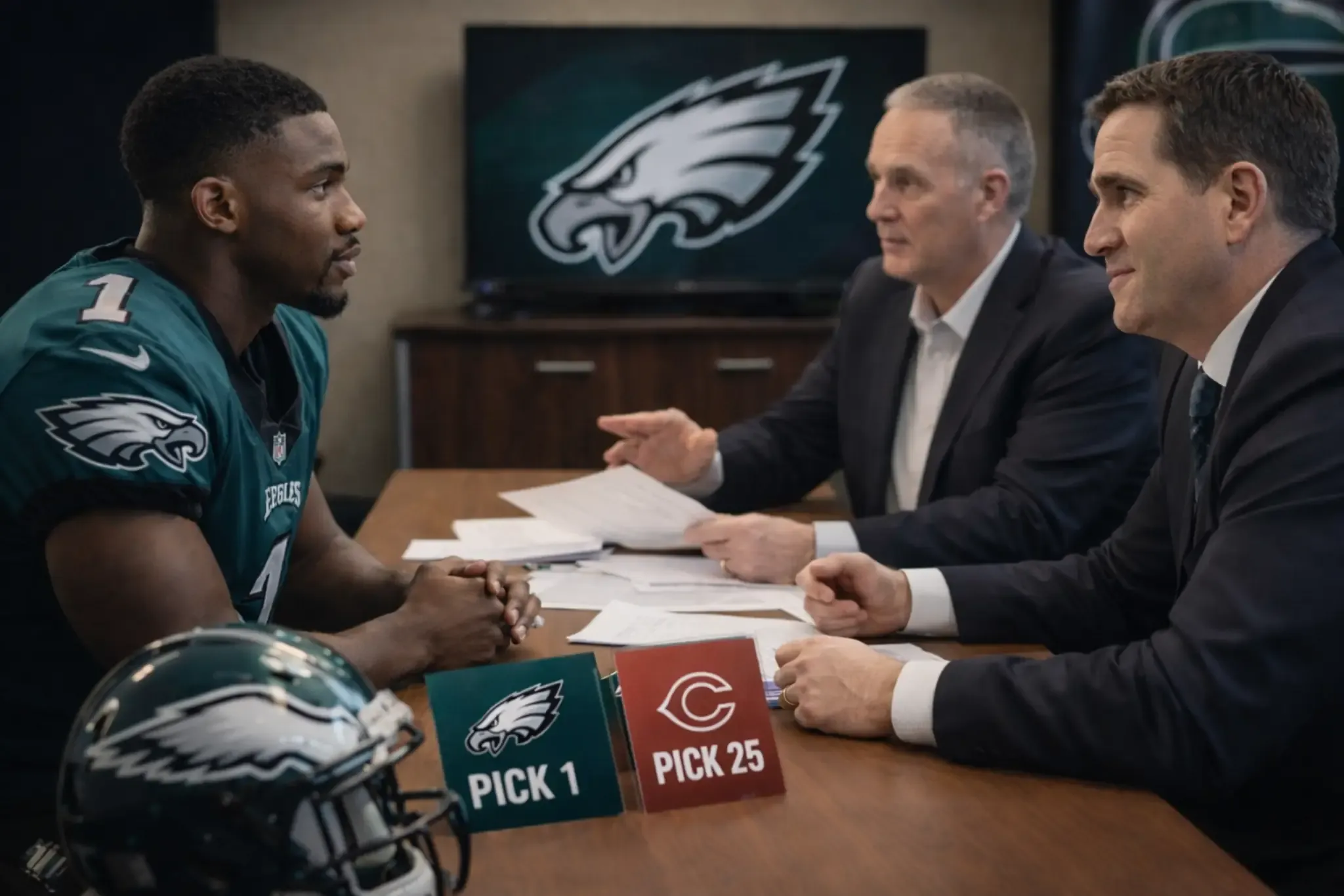 eagles rookie trade attempt