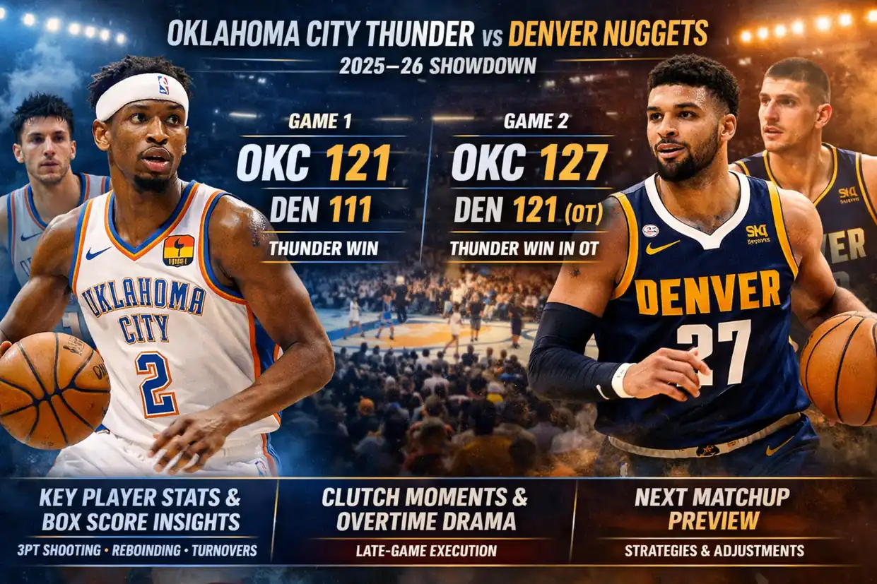 Oklahoma City Thunder vs Denver Nuggets Match Player Stats