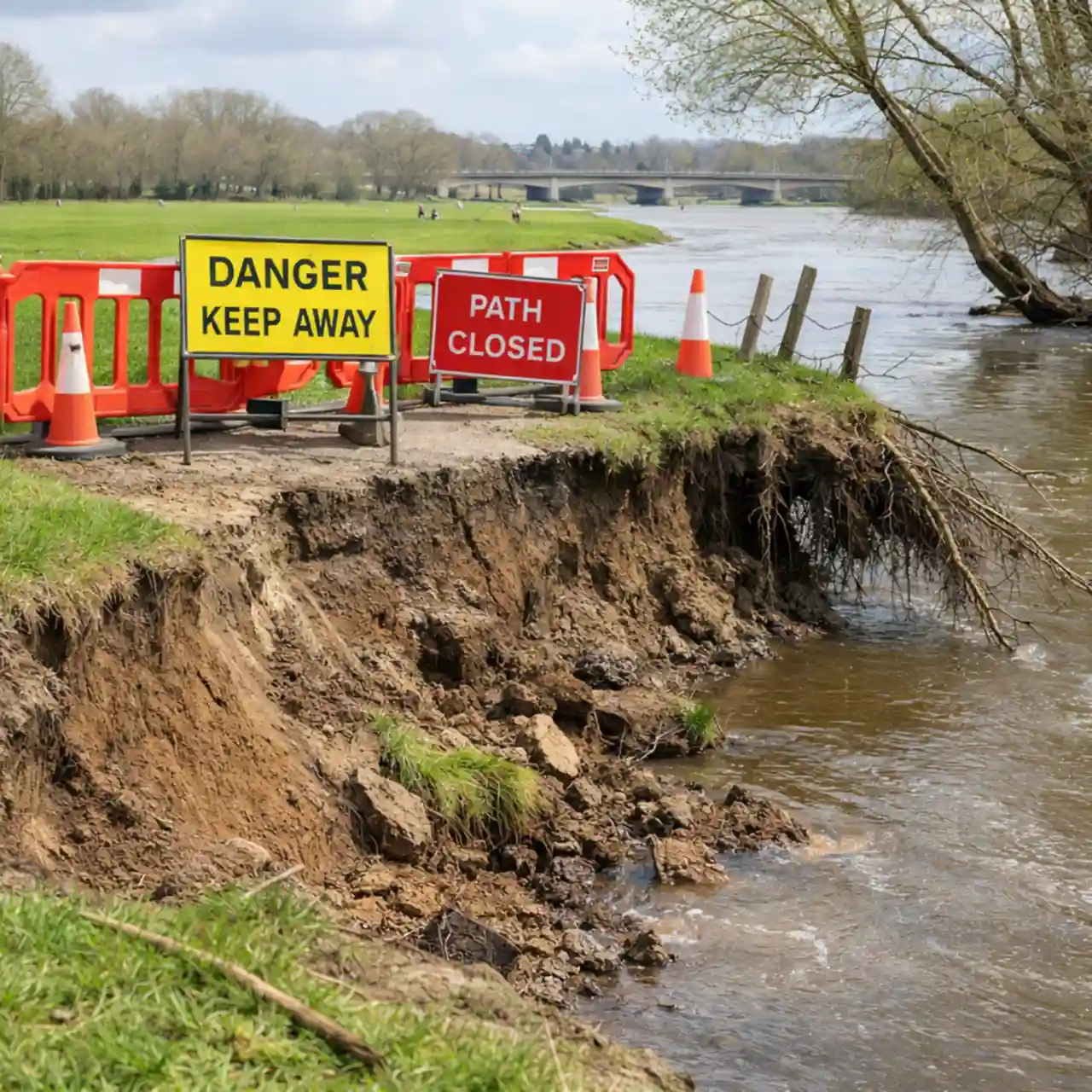 Riverbank Collapse Iford Playing Fields