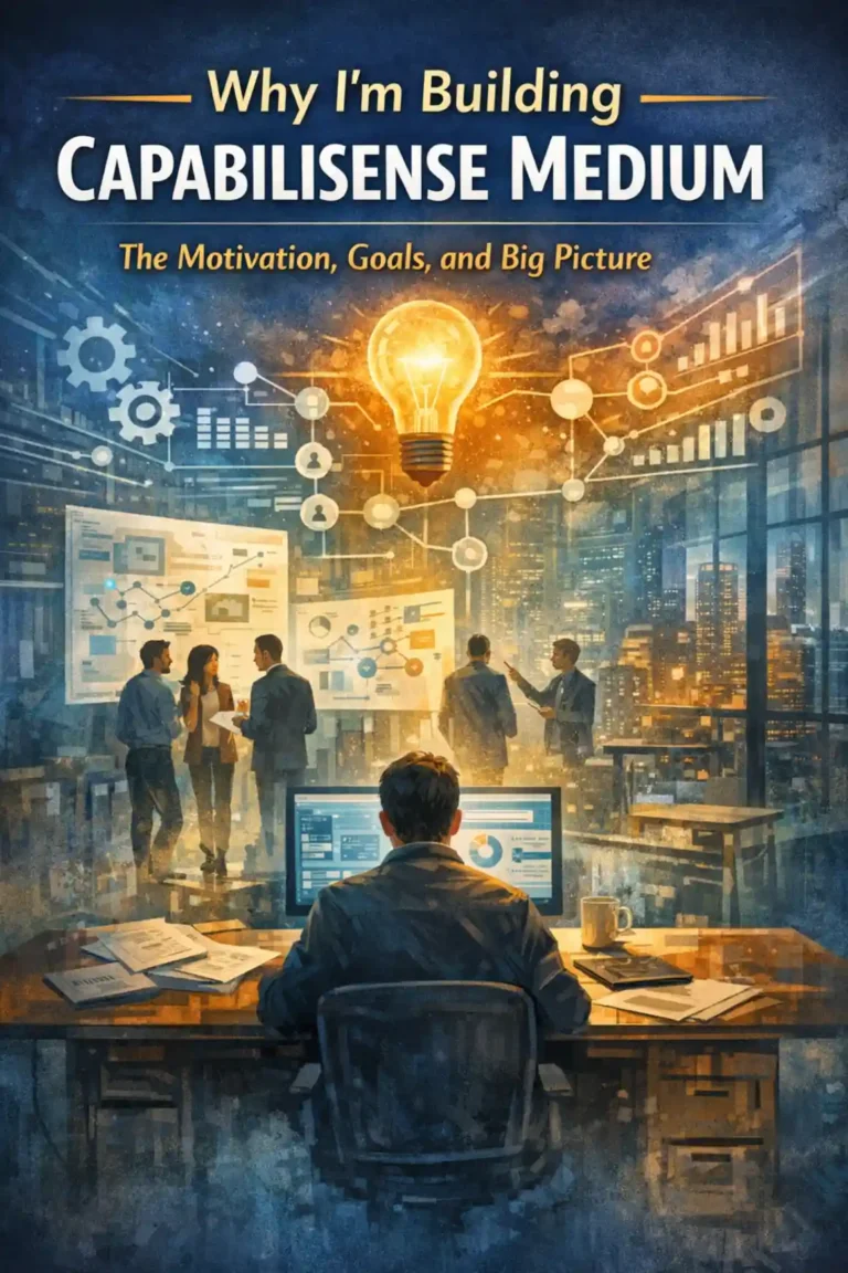 Why Im Building Capabilisense Medium: The Motivation, Goals, and Big Picture Why Im Building Capabilisense Medium