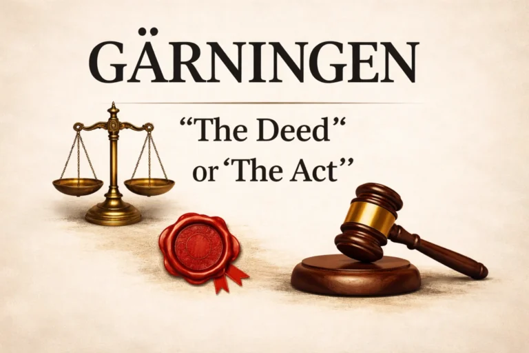 What Is Gärningen? Simple Definition With Deeper Context Gärningen