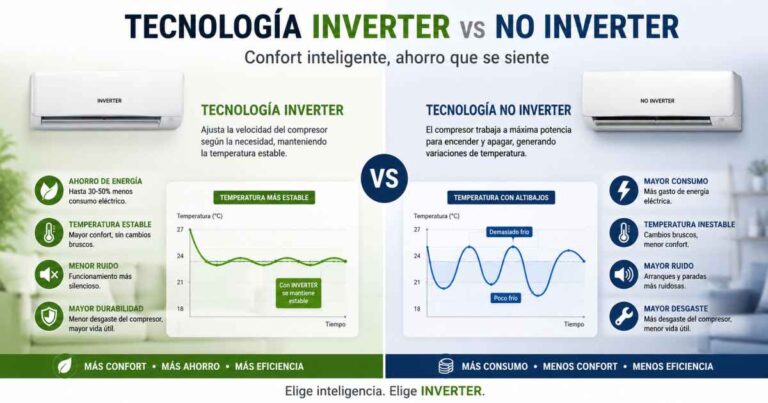 Tecnología Inverter vs No Inverter: Guía Definitiva Para Ahorrar Hasta un 60% en Electricidad