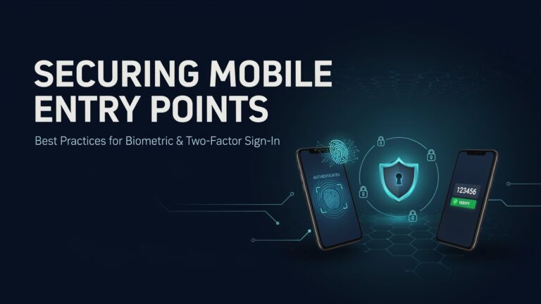 Securing Mobile Entry Points: Best Practices for Biometric and Two-Factor Sign-In Securing Mobile Entry Points: Best Practices for Biometric and Two-Factor Sign-In
